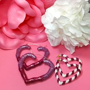 2 pairs Betsey Johnson earrings
